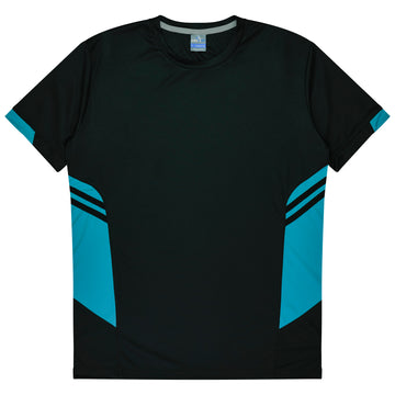 Tasman Mens Tee - Black/Teal