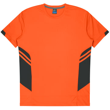 Tasman Mens Tee - Neon Orange/Slate
