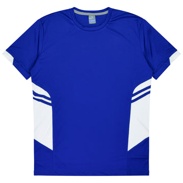 Tasman Mens Tee - Royal/White