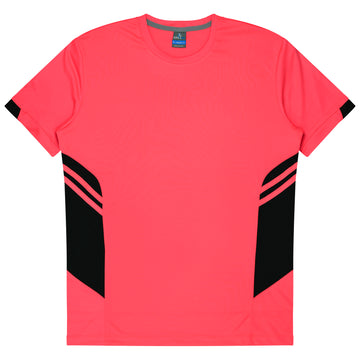 Tasman Mens Tee - Neon Pink/Black