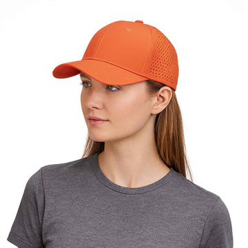 Sports Ripstop Twill Cap with Triangle Perforations