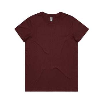 Maple Tee - Burgundy