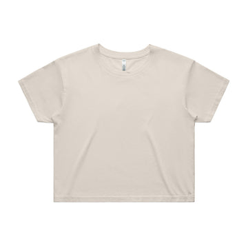 Womens Crop Tee Bone