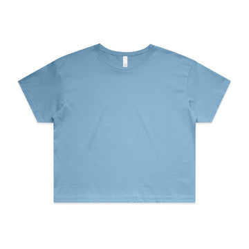 Womens Crop Tee Carolina Blue