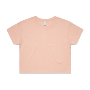 Womens Crop Tee Pale Pink