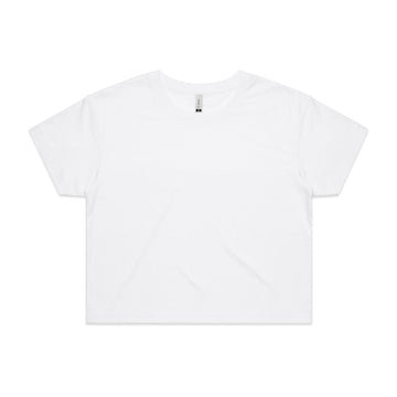 Womens Crop Tee White