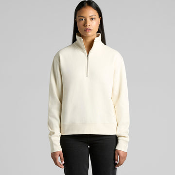 Womens Stencil Half Zip Crew