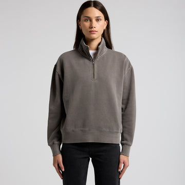 Womens Relax Faded Half Zip