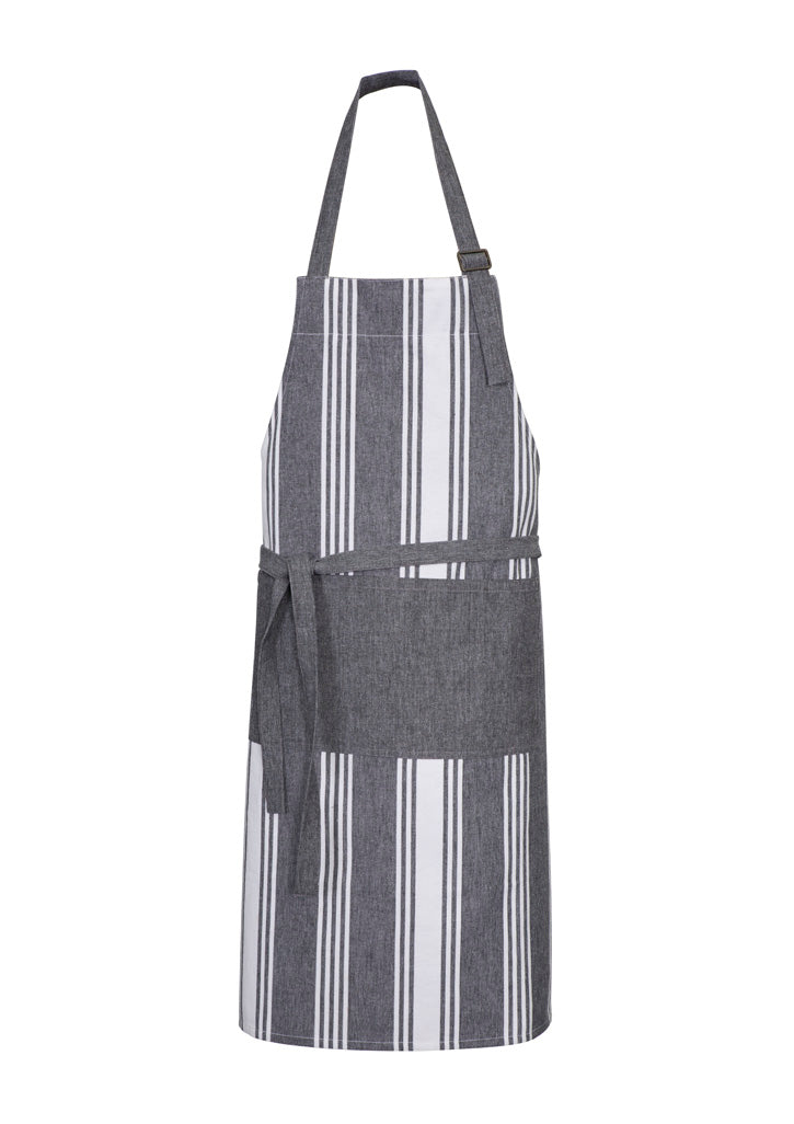 Salt Apron - Charcoal/White ||SRC=https://cdn.fashionbizapps.nz/honeybee/images/BA75_bProduct_Charcoal_White_01_W7bdrww.jpg