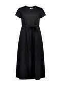 Womens Grace T-Shirt Midi Dress - Black ||SRC=https://cdn.fashionbizapps.nz/honeybee/images/BBS2605L_Product_Black_01.jpg
