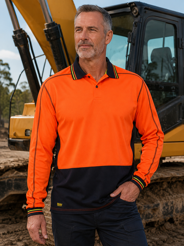 Hi Vis Polyester Mesh Polo