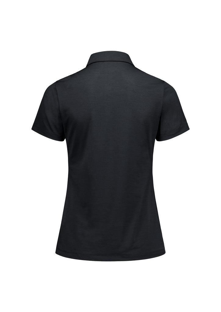 Womens Phoenix Short Sleeve Polo - Black ||SRC=https://cdn.fashionbizapps.nz/honeybee/images/BP2610LS_Product_Black_02.jpg