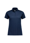 Womens Phoenix Short Sleeve Polo - Navy ||SRC=https://cdn.fashionbizapps.nz/honeybee/images/BP2610LS_Product_Navy_01.jpg
