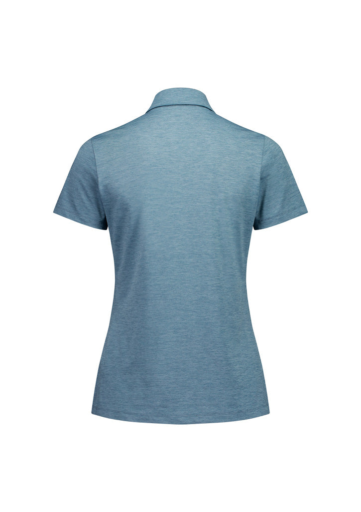 Womens Phoenix Short Sleeve Polo - Ocean Marle ||SRC=https://cdn.fashionbizapps.nz/honeybee/images/BP2610LS_Product_OceanMarle_02_zXadfTo.jpg