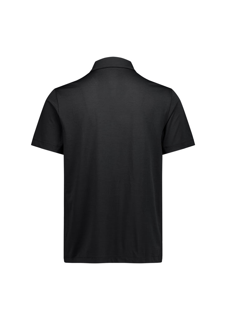 Mens Phoenix Short Sleeve Polo - Black ||SRC=https://cdn.fashionbizapps.nz/honeybee/images/BP2610MS_Product_Black_02.jpg