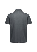 Mens Phoenix Short Sleeve Polo - Charcoal Marle ||SRC=https://cdn.fashionbizapps.nz/honeybee/images/BP2610MS_Product_Charcoal_02.jpg