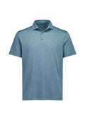 Mens Phoenix Short Sleeve Polo - Ocean Marle ||SRC=https://cdn.fashionbizapps.nz/honeybee/images/BP2610MS_Product_OceanMarle_01.jpg