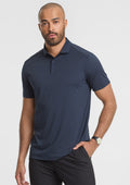 Mens Phoenix Short Sleeve Polo ||SRC=https://cdn.fashionbizapps.nz/honeybee/images/BP2610MS_Talent_Navy_03.jpg