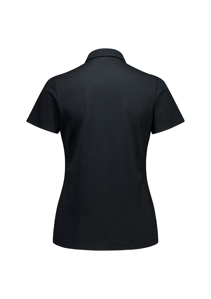 Womens Venture Short Sleeve Polo - Black ||SRC=https://cdn.fashionbizapps.nz/honeybee/images/BP2616LS_Product_Black_02_ouK1jcR.jpg