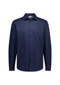 Mens Venture Long Sleeve Shirt - Denim Blue ||SRC=https://cdn.fashionbizapps.nz/honeybee/images/BS2619ML_Product_DenimBlue_01.jpg
