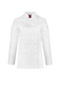 Womens Al Dente Long Sleeve Chef Jacket - White ||SRC=https://cdn.fashionbizapps.nz/honeybee/images/CH230LL_bProduct_White_01_MCkodEa.jpg