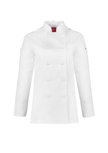 Womens Al Dente Long Sleeve Chef Jacket - White ||SRC=https://cdn.fashionbizapps.nz/honeybee/images/CH230LL_bProduct_White_01_MCkodEa.jpg