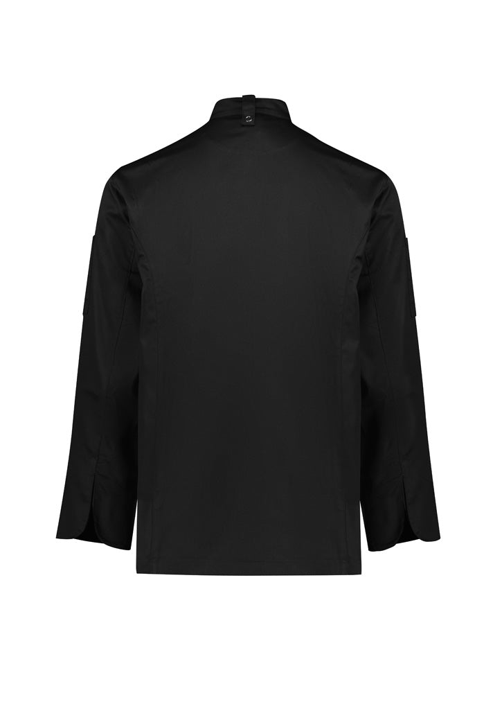 Mens Al Dente Long Sleeve Chef Jacket - Black ||SRC=https://cdn.fashionbizapps.nz/honeybee/images/CH230ML_bProduct_Black_02_SU1PtNE.jpg