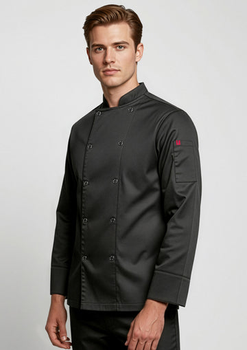 Mens Zest Long Sleeve Jacket ||SRC=https://cdn.fashionbizapps.nz/honeybee/images/CH232ML_Talent_Black_01.jpg