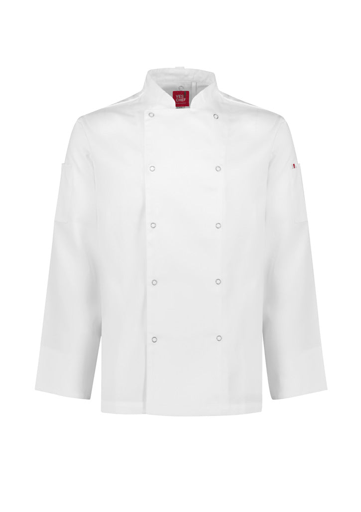 Mens Zest Long Sleeve Jacket - White ||SRC=https://cdn.fashionbizapps.nz/honeybee/images/CH232ML_bProduct_White_01_HR7zQK1.jpg