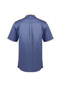 Mens Salsa Short Sleeve Chef Shirt - Grey Smoke ||SRC=https://cdn.fashionbizapps.nz/honeybee/images/CH329MS_bProduct_GreySmoke_02_TTrE0ku.jpg
