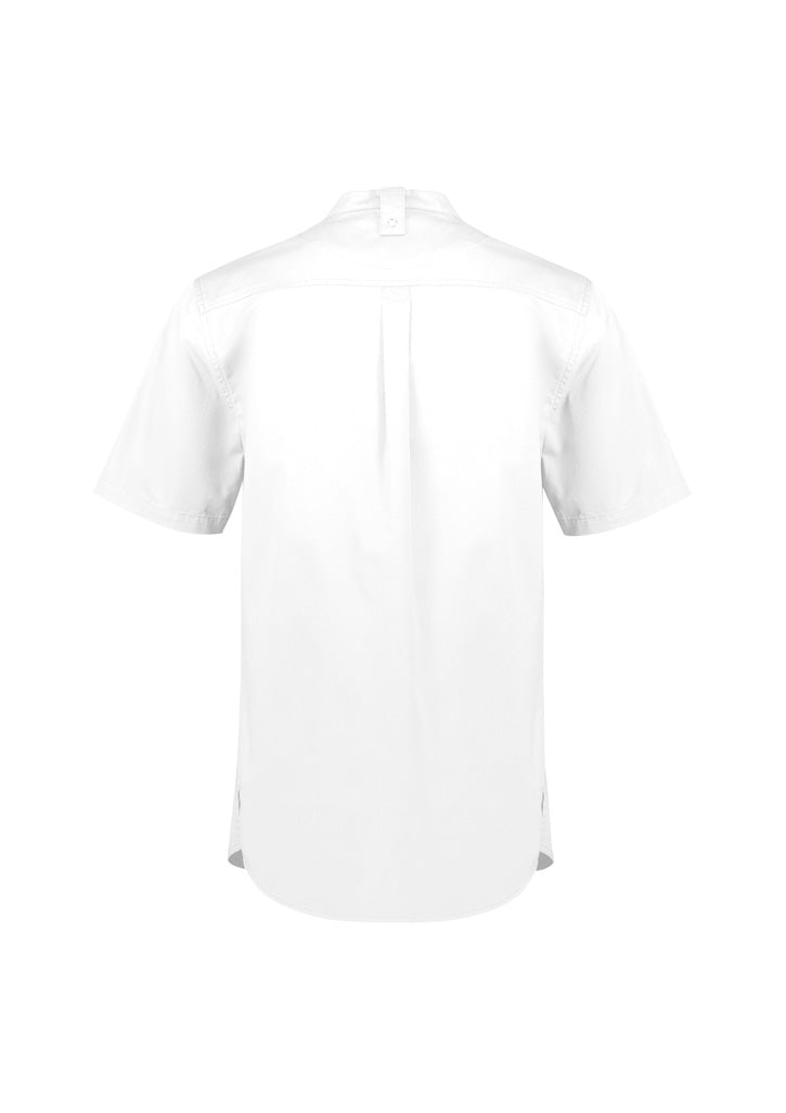 Mens Salsa Short Sleeve Chef Shirt - White ||SRC=https://cdn.fashionbizapps.nz/honeybee/images/CH329MS_bProduct_White_02_SOQI9L3.jpg