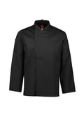 Mens Alfresco Long Sleeve Chef Jacket - Black ||SRC=https://cdn.fashionbizapps.nz/honeybee/images/CH330ML_bProduct_Black_01_5FyHKXv.jpg