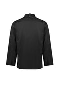 Mens Alfresco Long Sleeve Chef Jacket - Black ||SRC=https://cdn.fashionbizapps.nz/honeybee/images/CH330ML_bProduct_Black_02_is71w1z.jpg