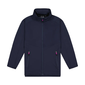 Kids Aspiring Jacket with Contrast Zip Pulls - Navy/Fuchsia