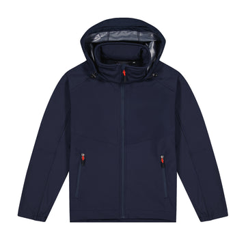 Kids Aspiring Jacket with Contrast Zip Pulls - Navy/Red