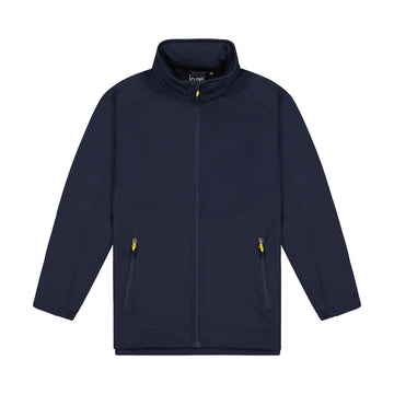 Kids Aspiring Jacket with Contrast Zip Pulls - Navy/Yellow