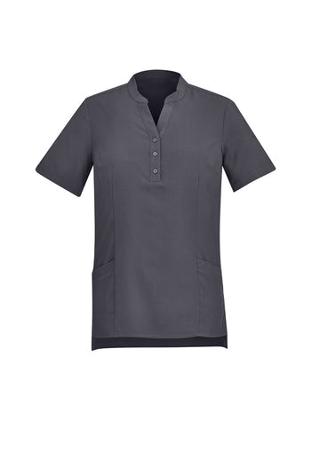 Womens Florence Plain Tunic - Charcoal