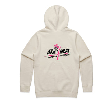 Heartbeat Stencil Hood - CREAM