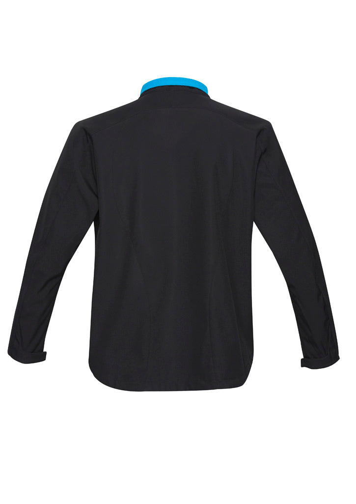 Kids Geneva Jacket - Black/Cyan ||SRC=https://cdn.fashionbizapps.nz/honeybee/images/J307K_bProduct_Black_Cyan_02_gmhS0P7.jpg