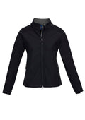 Womens Geneva Jacket - Black/Graphite ||SRC=https://cdn.fashionbizapps.nz/honeybee/images/J307L_bProduct_Black_Graphite_01_uQZuIrs.jpg