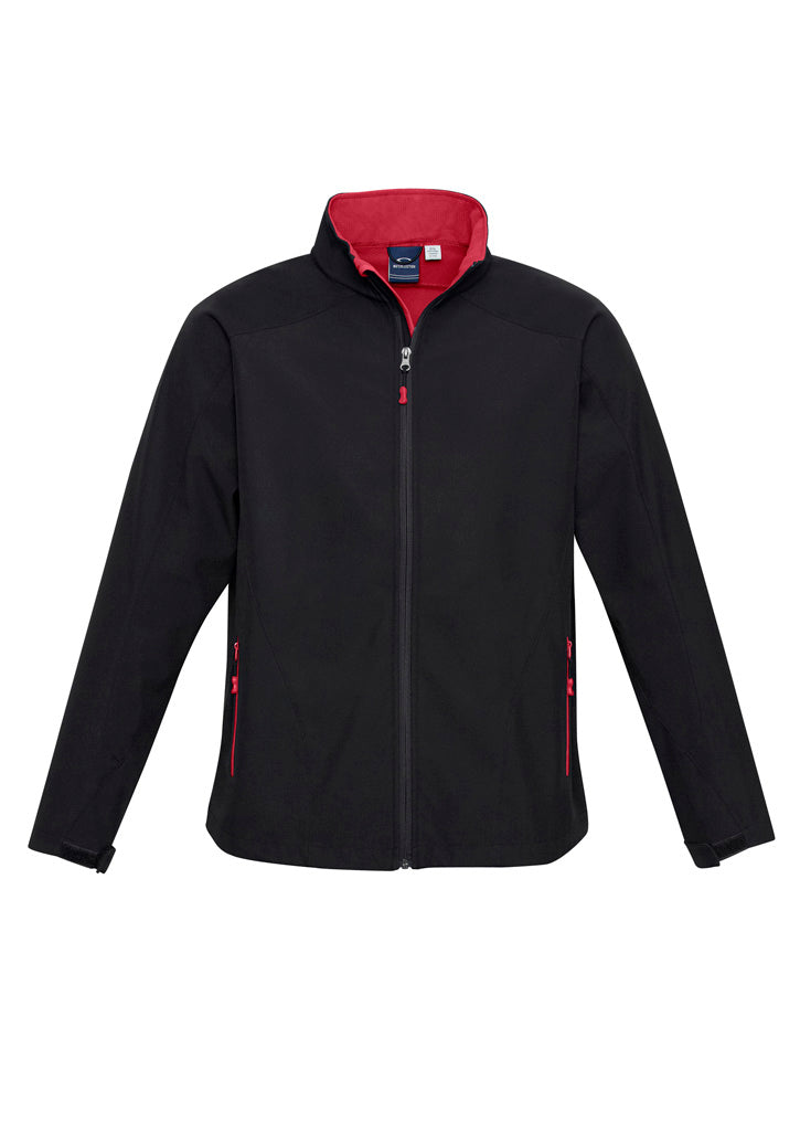 Mens Geneva Jacket - Black/Red ||SRC=https://cdn.fashionbizapps.nz/honeybee/images/J307M_bProduct_Black_Red_01_4WEm6D1.jpg