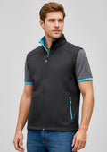 Mens Geneva Vest ||SRC=https://cdn.fashionbizapps.nz/honeybee/images/J404M_Talent_Black_Cyan_01_BMvkyIx.jpg