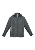 Unisex Razor Jacket - Grey/Fluoro Lime ||SRC=https://cdn.fashionbizapps.nz/honeybee/images/J408M_bProduct_Grey_FluoroLime_01_kl7F3Oi.jpg
