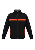 Unisex Charger Jacket - Black/Fluoro Orange/Grey ||SRC=https://cdn.fashionbizapps.nz/honeybee/images/J510M_bProduct_Black_FluoroOrange_Grey_01_eikyOy5.jpg
