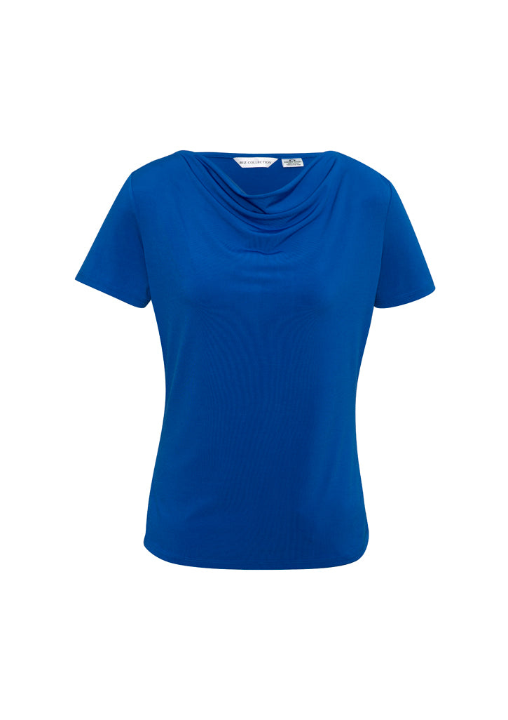 Ladies Ava Drape Knit Top - Electric Blue ||SRC=https://cdn.fashionbizapps.nz/honeybee/products/management/data/images/product/725x1026/K625LS_ElectricBlue.jpg
