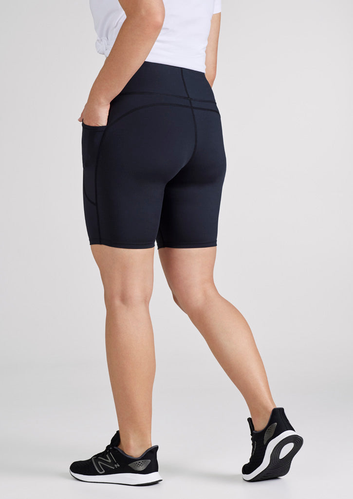 Womens Luna Bike Short ||SRC=https://cdn.fashionbizapps.nz/honeybee/images/L323LS_Talent_Black_06.jpg