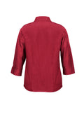 Womens Oasis 3/4 Sleeve Shirt - Cherry ||SRC=https://cdn.fashionbizapps.nz/honeybee/images/LB3600_bProduct_Cherry_02_at8fWg7.jpg