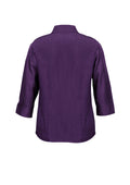 Womens Oasis 3/4 Sleeve Shirt - Grape ||SRC=https://cdn.fashionbizapps.nz/honeybee/images/LB3600_bProduct_Grape_02_3VqXLCH.jpg