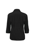 Womens Metro 3/4 Sleeve Shirt - Black ||SRC=https://cdn.fashionbizapps.nz/honeybee/images/LB7300_bProduct_Black_02_TT6X0MD.jpg