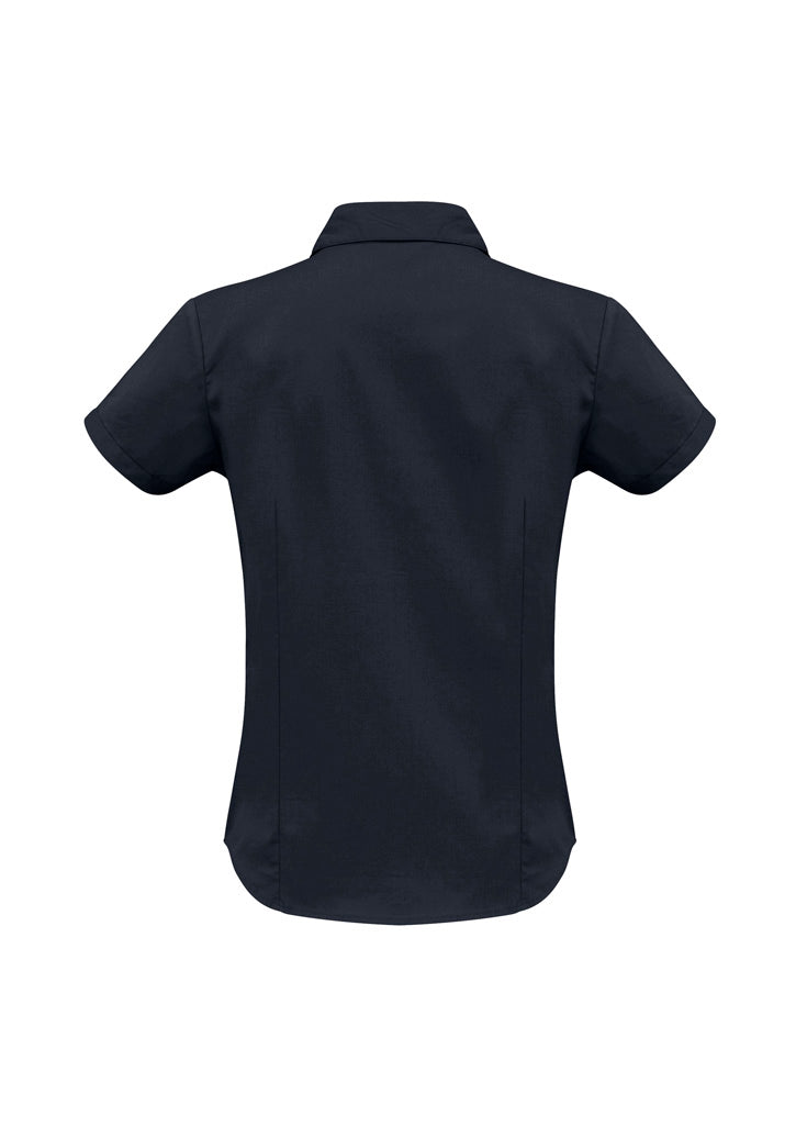Womens Metro Short Sleeve Shirt - Black ||SRC=https://cdn.fashionbizapps.nz/honeybee/images/LB7301_bProduct_Black_02_rT9f5fK.jpg